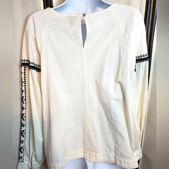 🌻 Boho beaded peasant Boho Festival Dream Top | Embroidered Hippie Vibes NWT🌞 - Picture 10 of 15